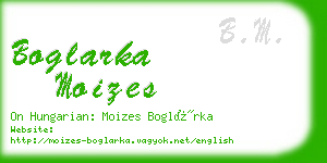 boglarka moizes business card